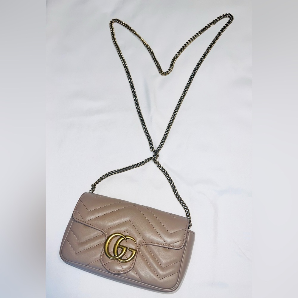 LAST CHANCE!!! GG Marmont Matelassé Leather Super Mini Bag